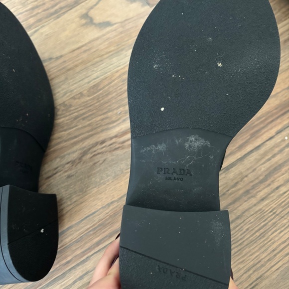 PRADA PLATFORM LOAFERS - EMERALD/BLACK - Picture 8 of 12